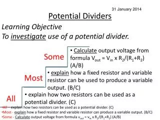 Potential Dividers