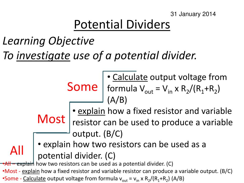 PPT - Potential Dividers PowerPoint Presentation, free download - ID ...