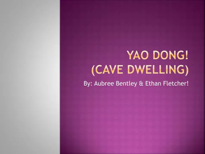yao dong cave dwelling