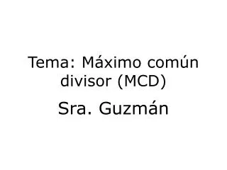 tema m ximo com n divisor mcd