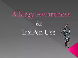 Allergy Awareness