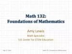 Math 132: Foundations of Mathematics - slide 1