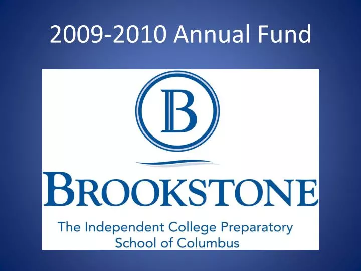 2009 2010 annual fund