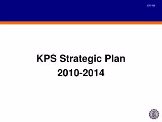 KPS Strategic Plan 2010-2014