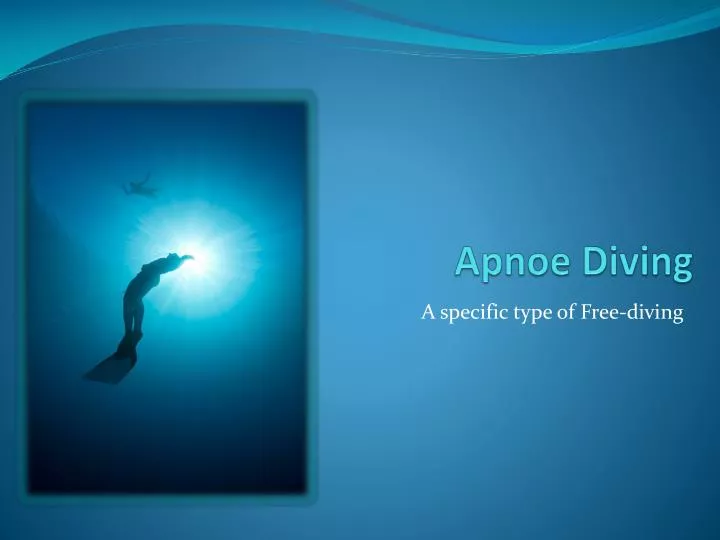 apnoe diving