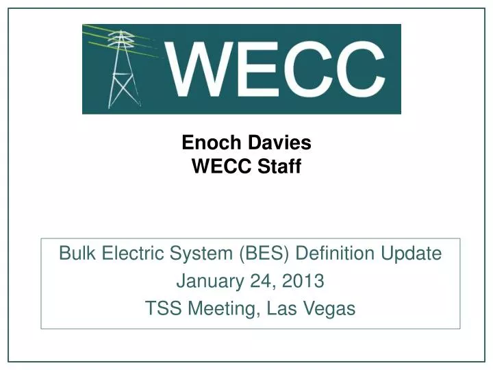 enoch davies wecc staff