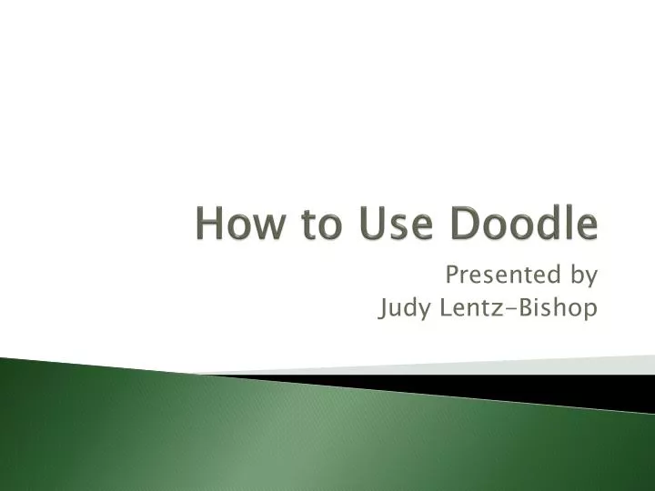 how to use doodle