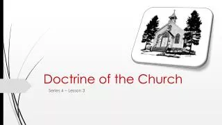 doctrine of the church