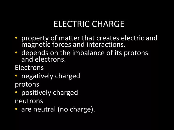 electric charge