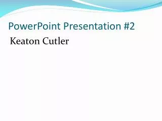 PowerPoint Presentation #2