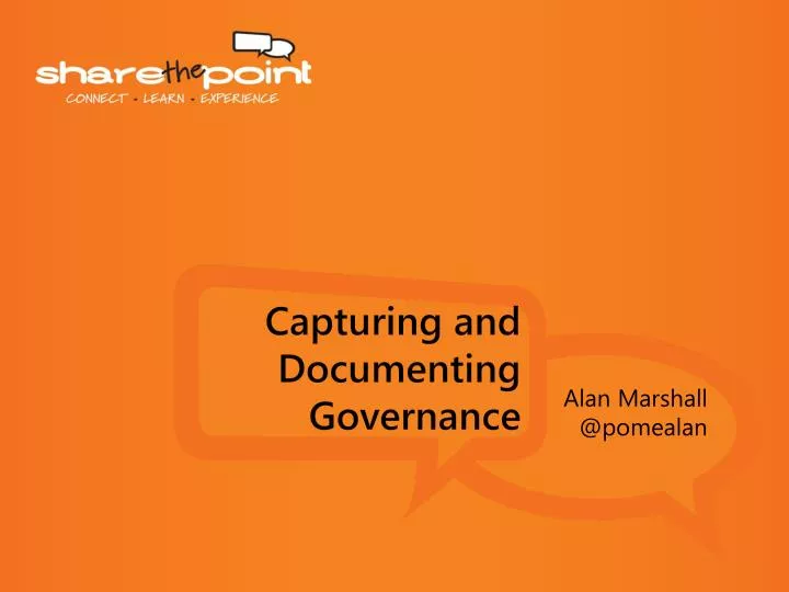 capturing and d ocumenting governance