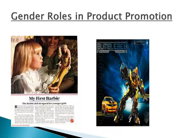 gender roles in product promotion