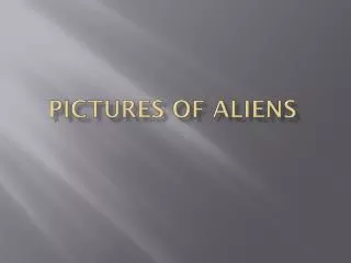pictures of aliens