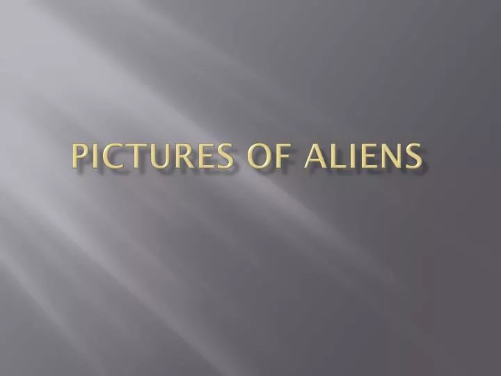 pictures of aliens