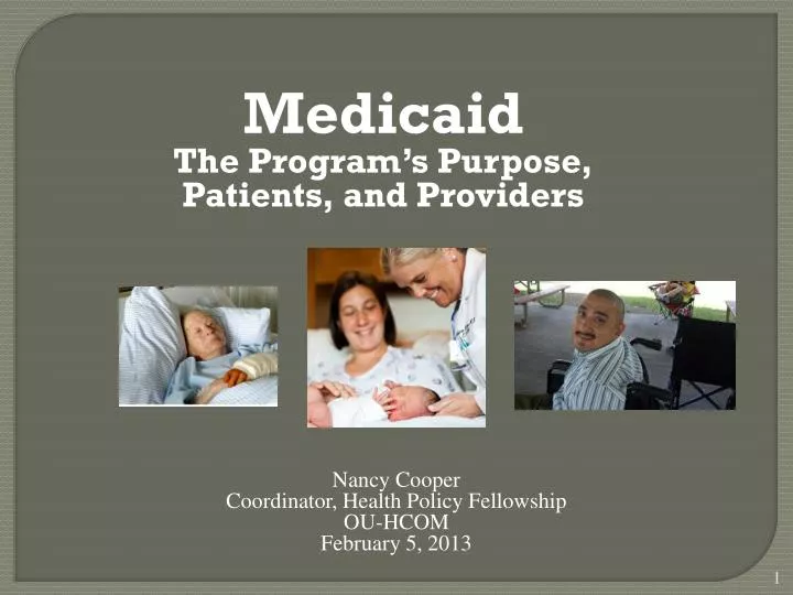 medicaid the program s purpose patients and providers