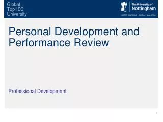 Personal Development and Performance Review