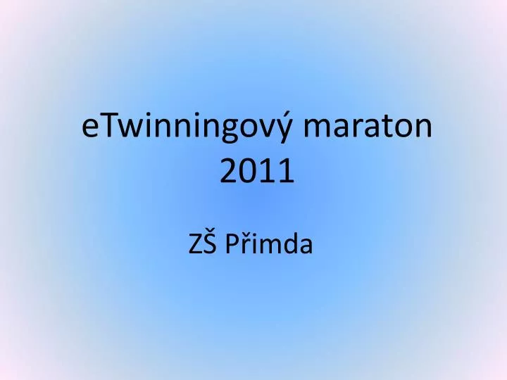 etwinningov maraton 2011