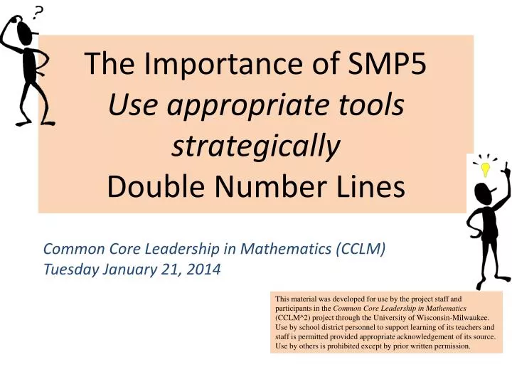 the importance of smp5 use appropriate tools strategically double number lines