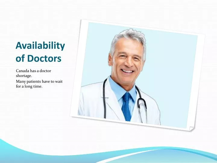availability of doctors