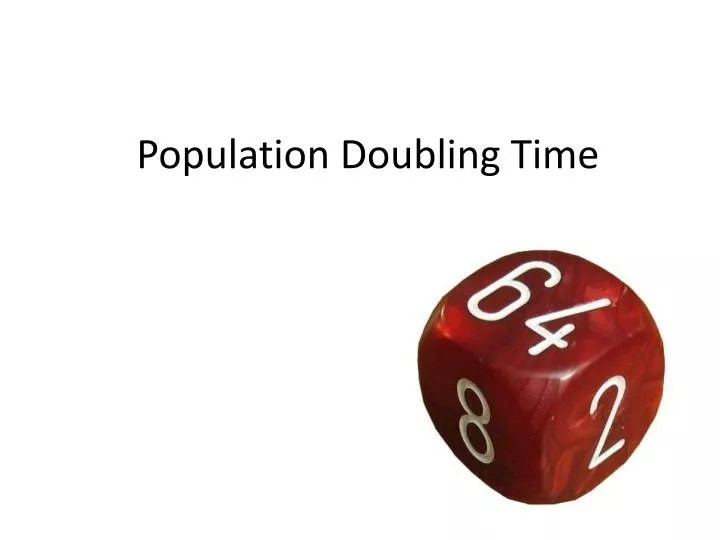 population doubling time