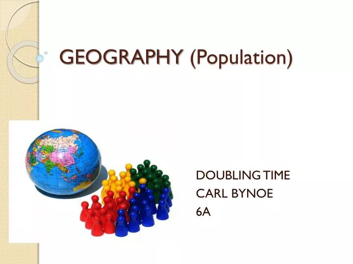 geography population