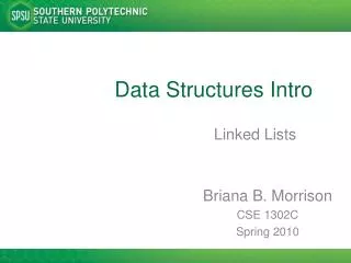 Data Structures Intro