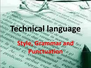 Technical language