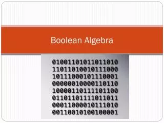 boolean algebra