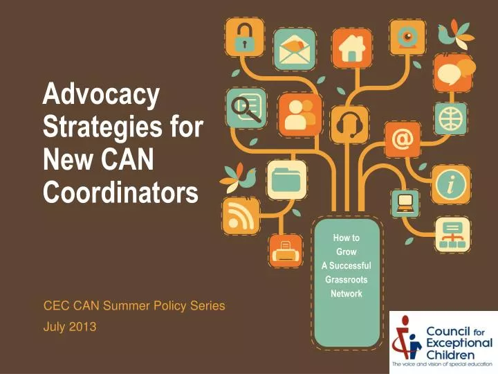 advocacy strategies for new can coordinators