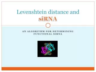 Levenshtein distance and siRNA