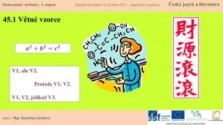 45 1 v tn vzorce