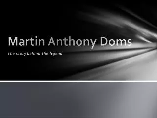 Martin Anthony Doms