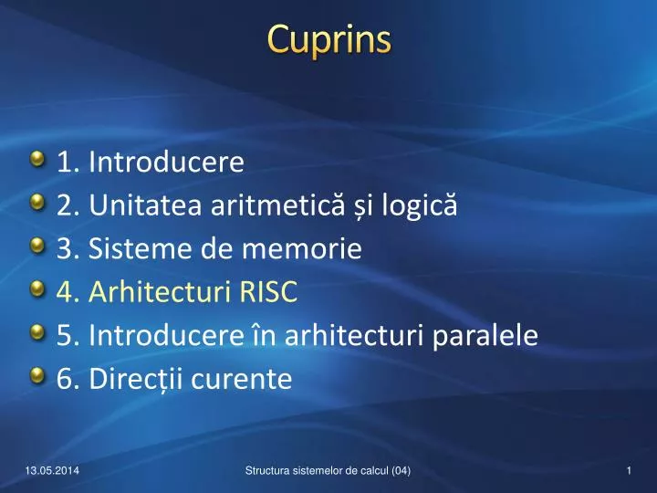 cuprins