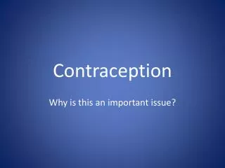 contraception