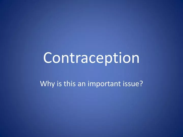 contraception