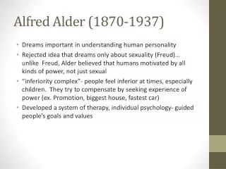 Alfred Alder (1870-1937)