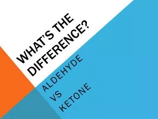 what s the difference