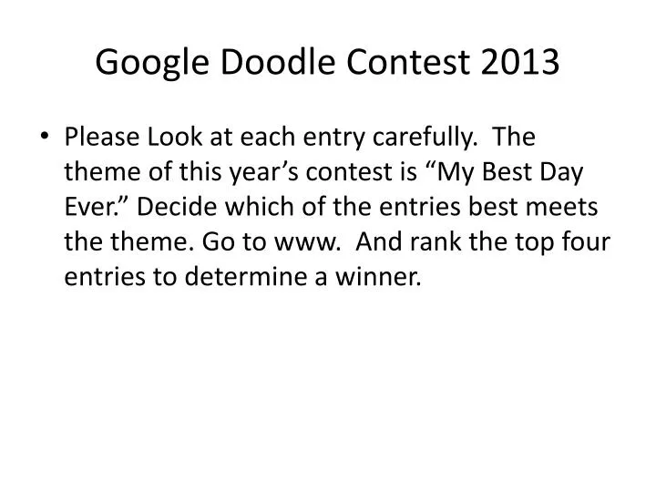 google doodle contest 2013