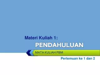 pendahuluan