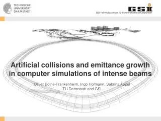 Artificial collisions and emittance growth in computer simulations of intense beams