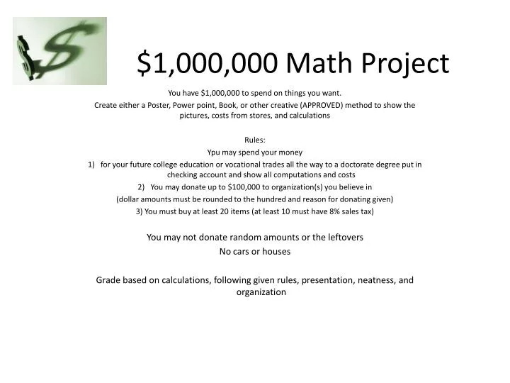 1 000 000 math project