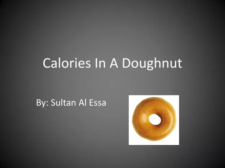 calories in a doughnut