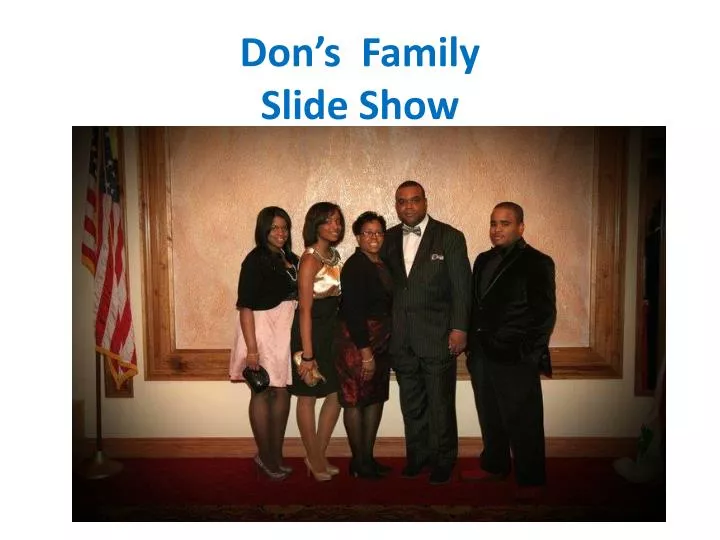 don s family slide show