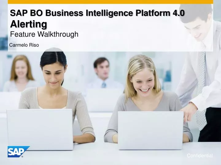 sap bo business intelligence platform 4 0 alerting feature walkthrough