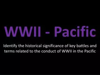 WWII - Pacific