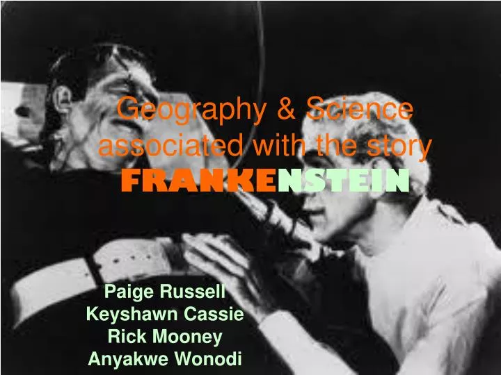 geography science associated with the story franke nstein