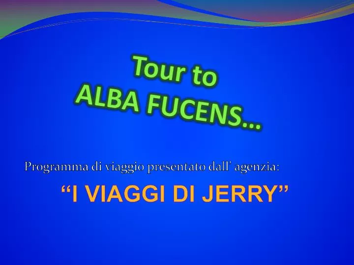 tour to alba fucens