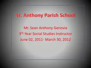 St. Anthony Parish School