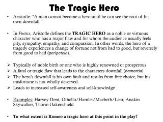 The Tragic Hero