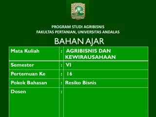 bahan ajar